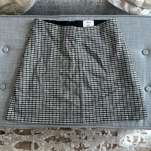 PLAID STRAIGHT SKIRT